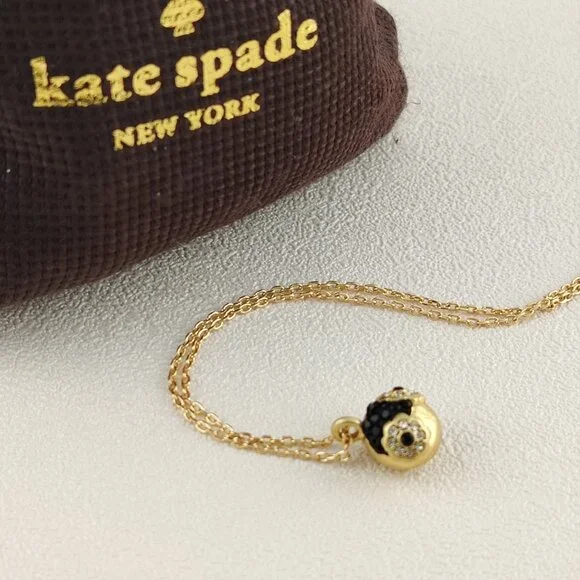 Kate Spade Dashing Beauty Pave Penguin Pendant Necklace - Picture 3 of 5